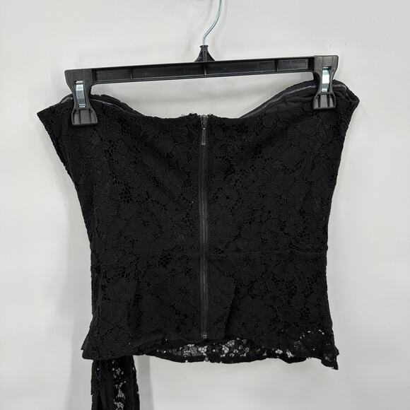 ANTHROPOLOGIE x MARE MARE NWT Black Lace Strapless Blouse // S - Picture 8 of 13